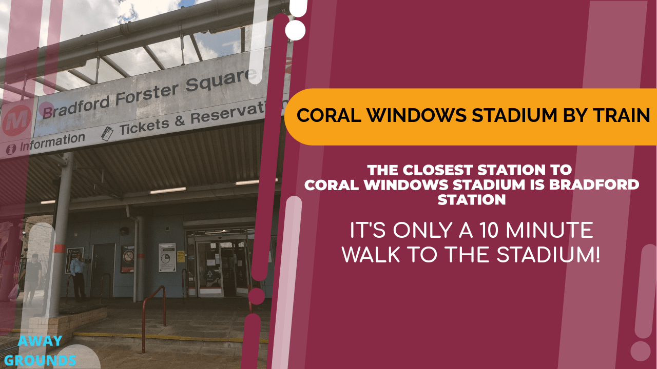 Cloest Train station to the Coral Windows Stadium