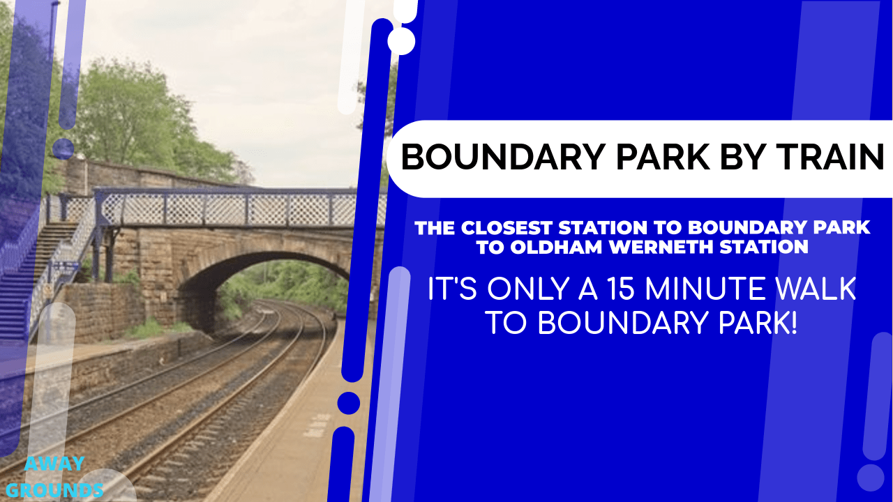 Closest train station to Boundary Park