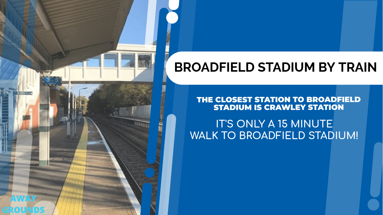 Closest train station to Broadfield Station
