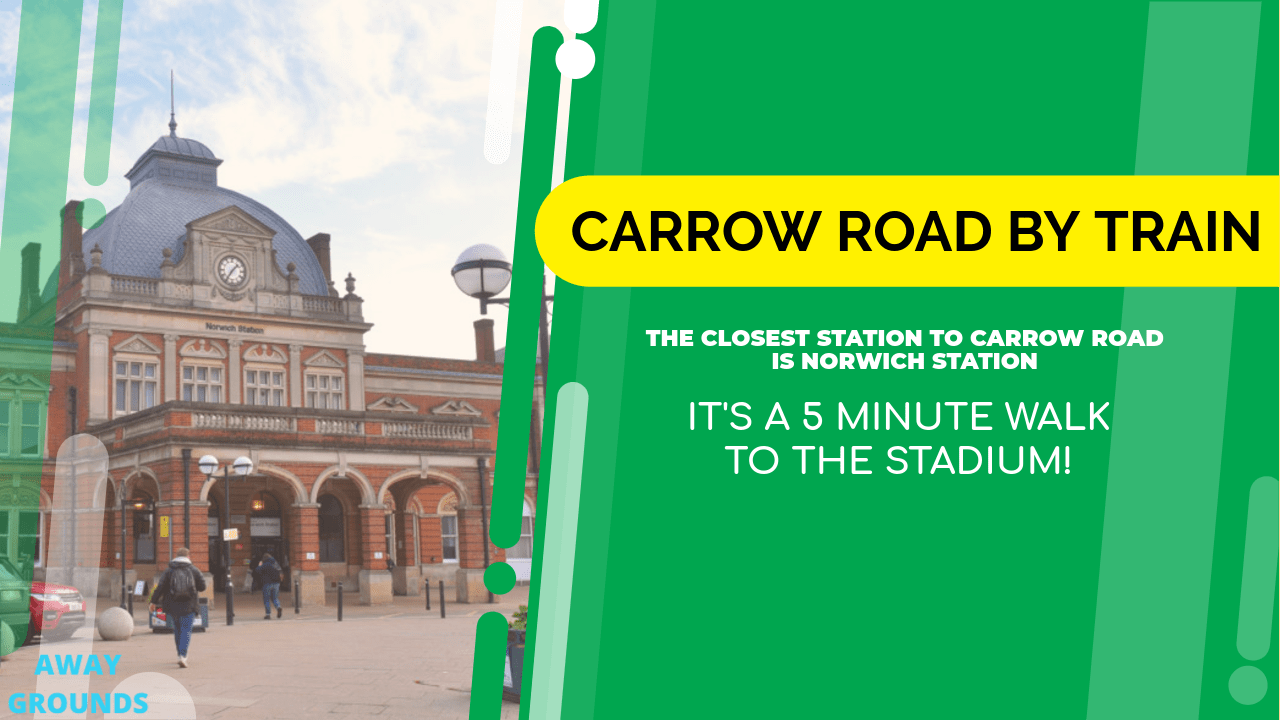 Closest train station to Carrow Road