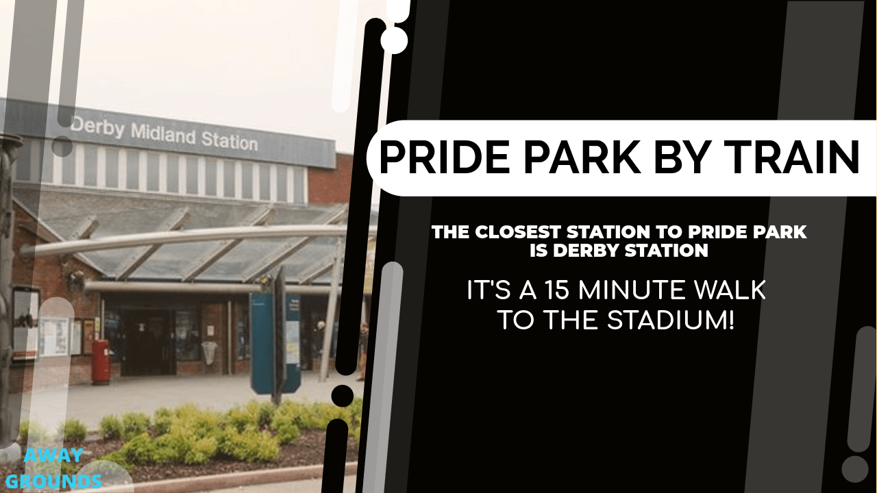 Closest train station to Pride Park