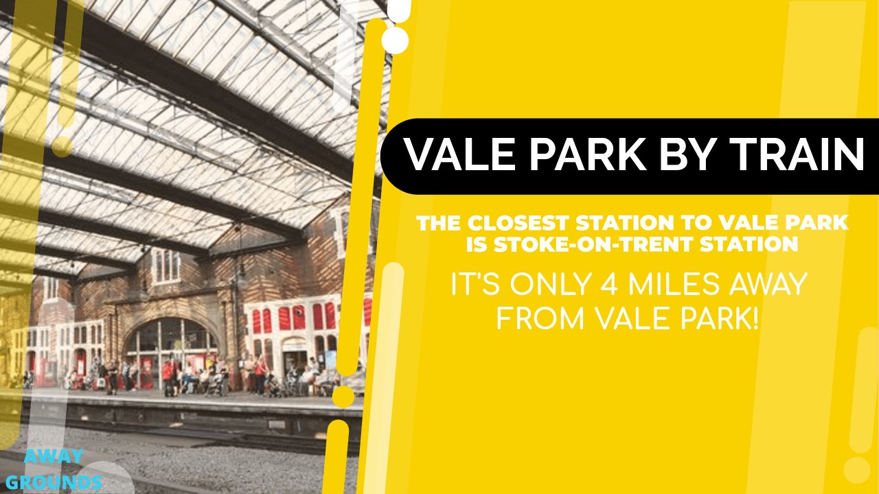 Closest train station to Vale Park