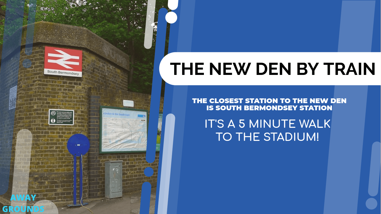 Closest train station to the New Den