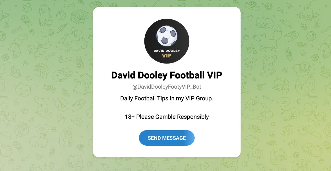 David Dooley Football Tips VIP Telegram Group