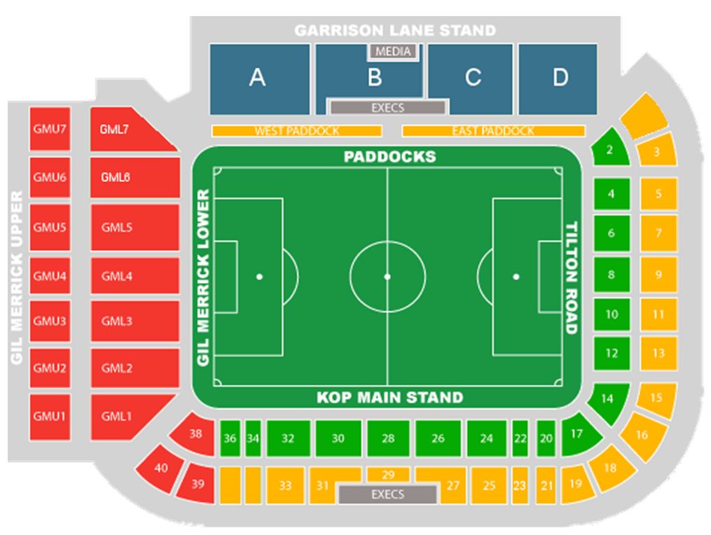 St Andrews Stadium seating