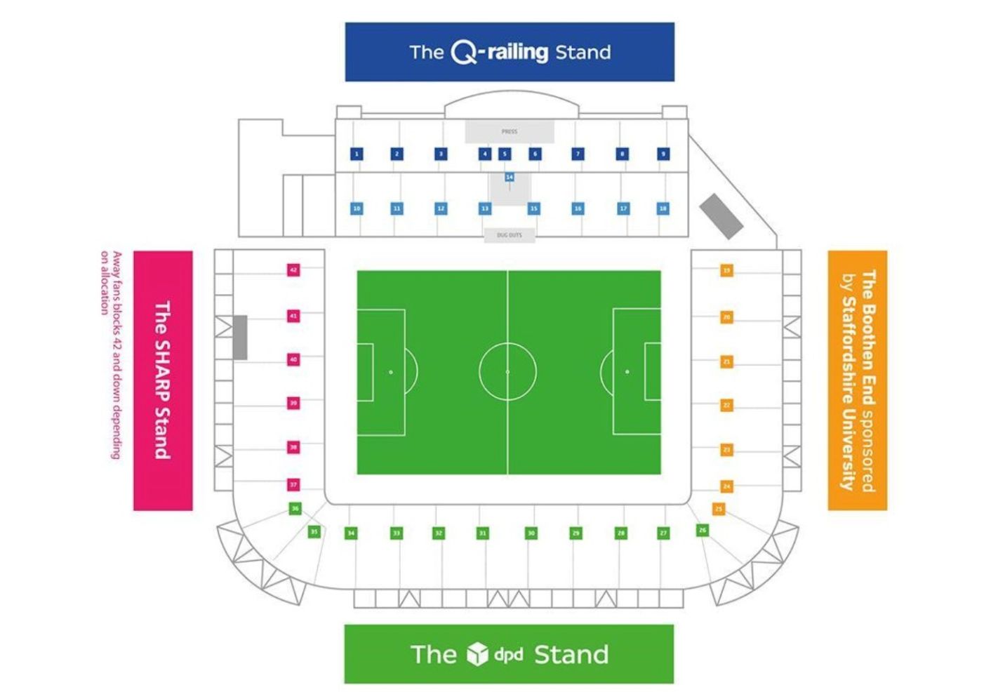 Britannia Stadium Seating Plan