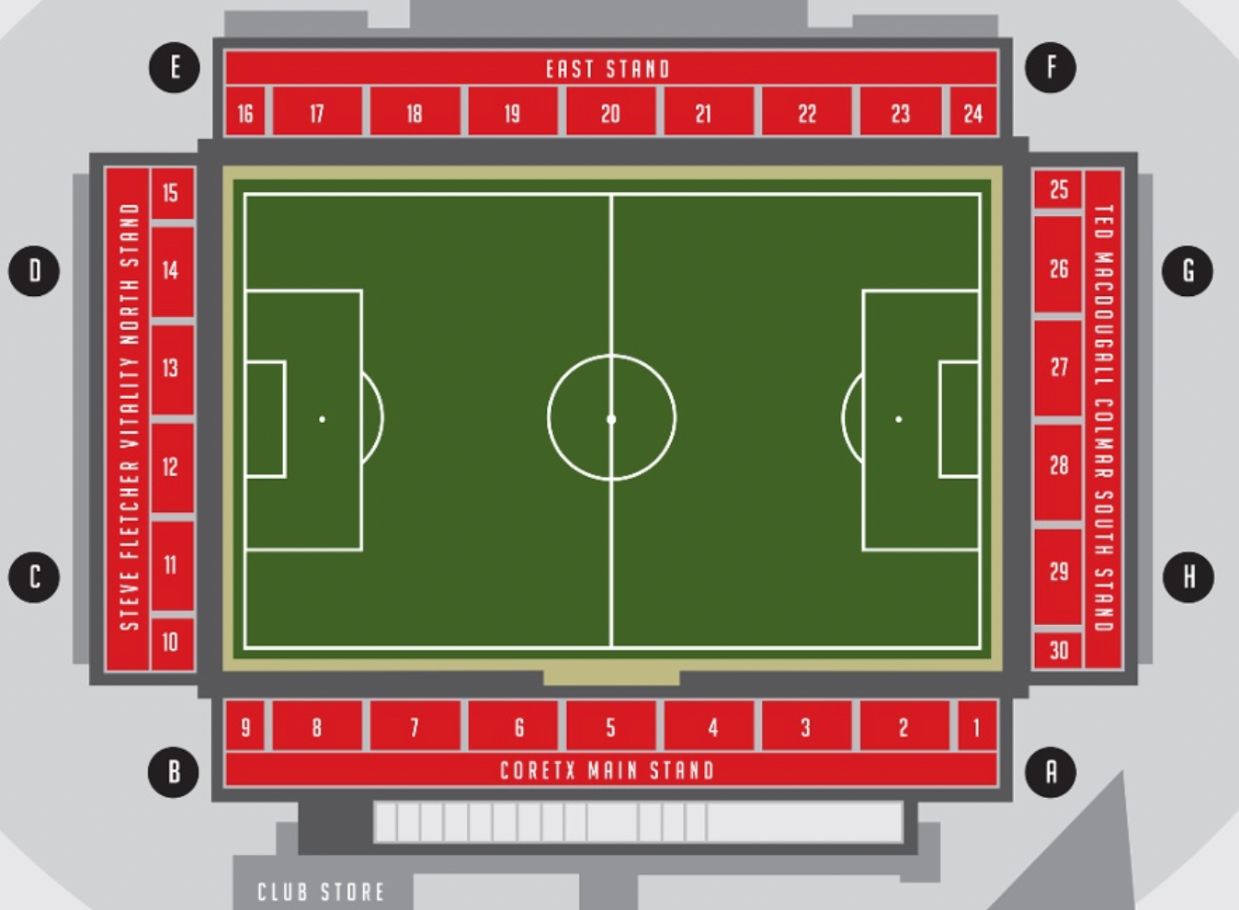 Vitality Stadium Seating