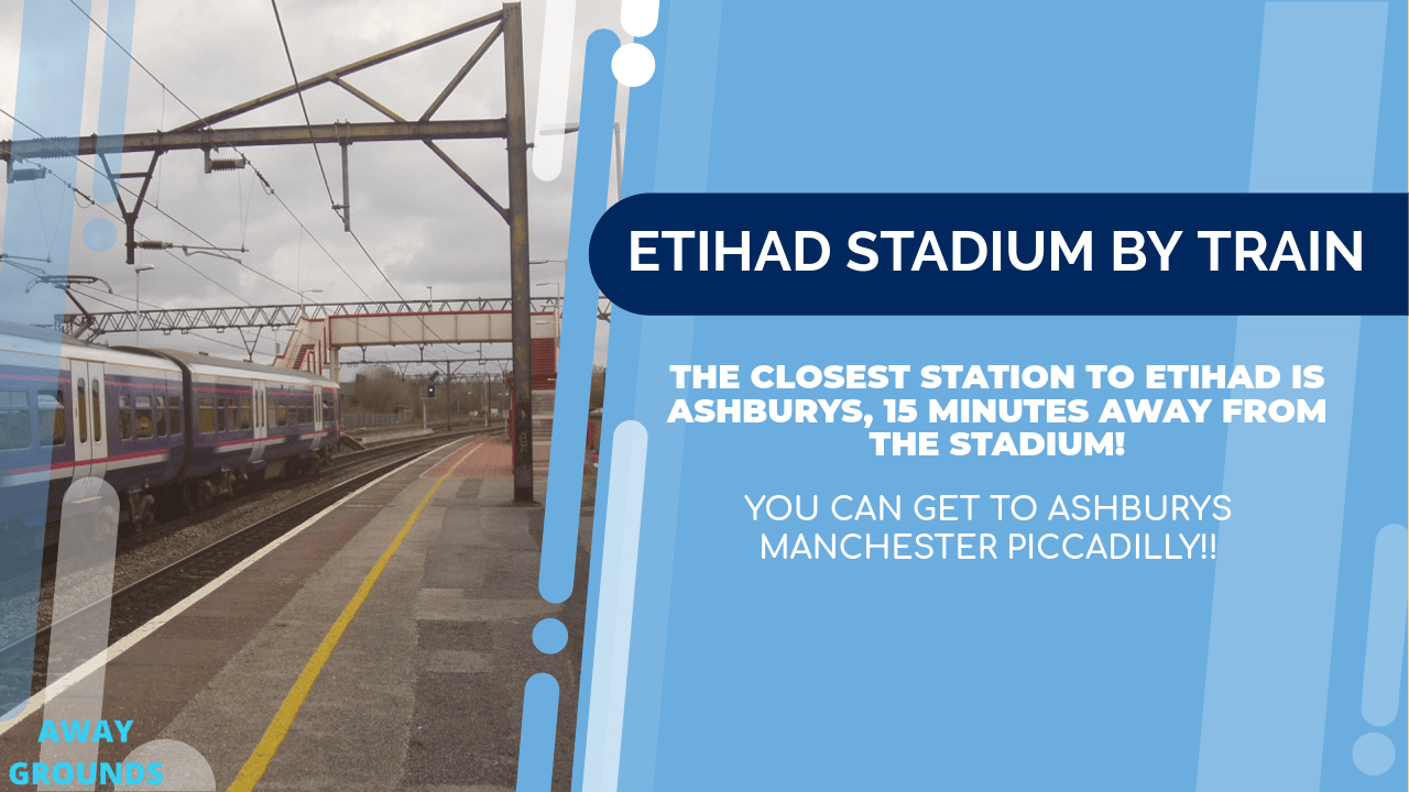 Train station near the Etihad Stadium