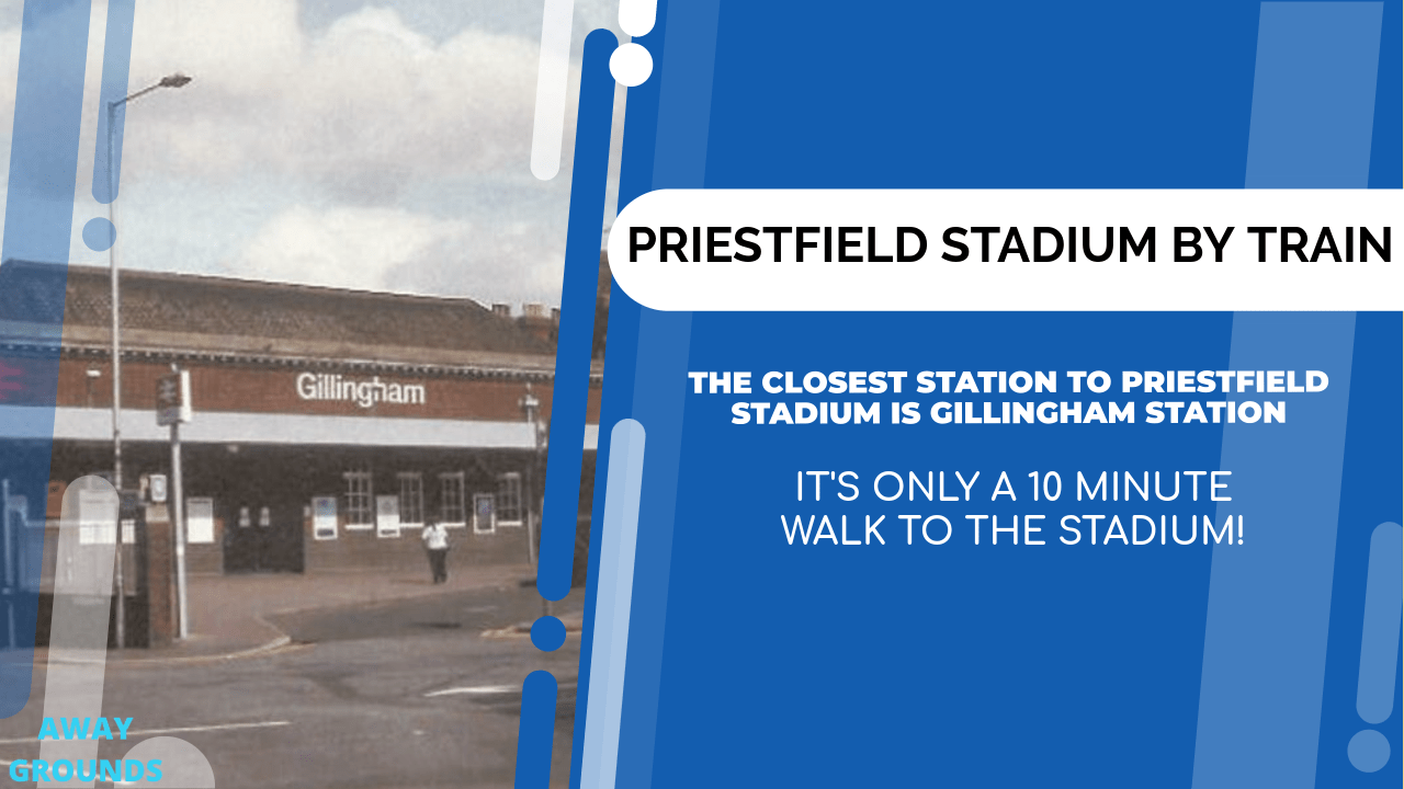 Train stations near Priestfield Stadium