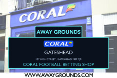 Coral Football Betting Shop Gateshead – 157 High Street