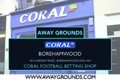 Coral Football Betting Shop Borehamwood – 161A Shenley Road