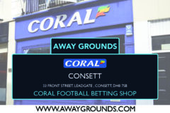 Coral Football Betting Shop Consett – 33 Front Street, Leadgate