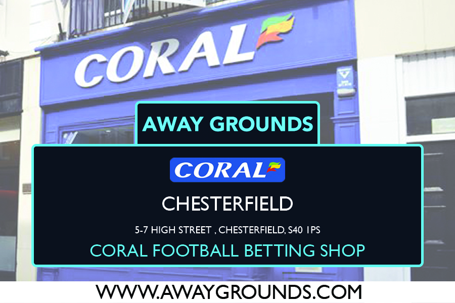 Coral Football Betting Shop Chesterfield – 5-7 High Street