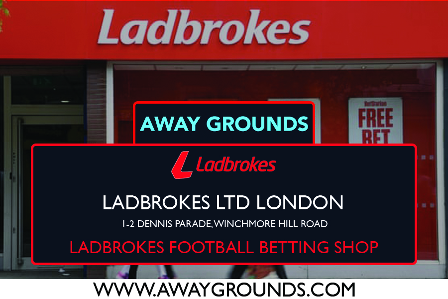 1-2 Dennis Parade, Winchmore Hill Road - Ladbrokes Football Betting Shop London