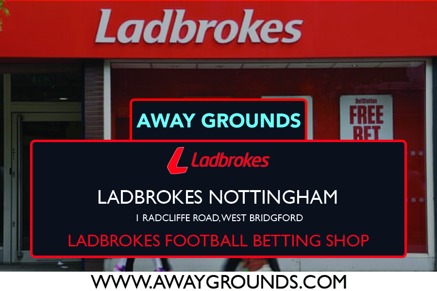 1 Radcliffe Road, West Bridgford - Ladbrokes Football Betting Shop Nottingham